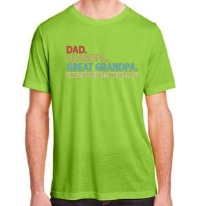 Dad Grandpa Great Grandpa I Just Keep Getting Beeter Family Retro Adult ChromaSoft Performance T-Shirt