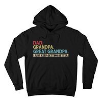 Dad Grandpa Great Grandpa I Just Keep Getting Beeter Family Retro Hoodie