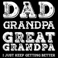 Dad Grandpa Great Grandpa I Just Keep Getting Better Funny Gift Sustainable Bucket Hat