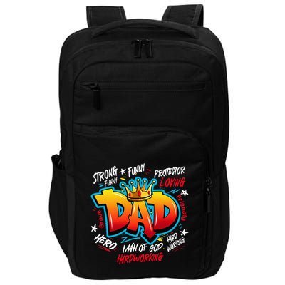 Dad Gifts Gifts For Dad Dad Graffiti Father’S Day Impact Tech Backpack