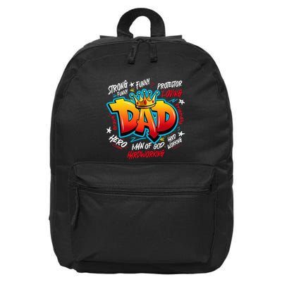 Dad Gifts Gifts For Dad Dad Graffiti Father’S Day 16 in Basic Backpack