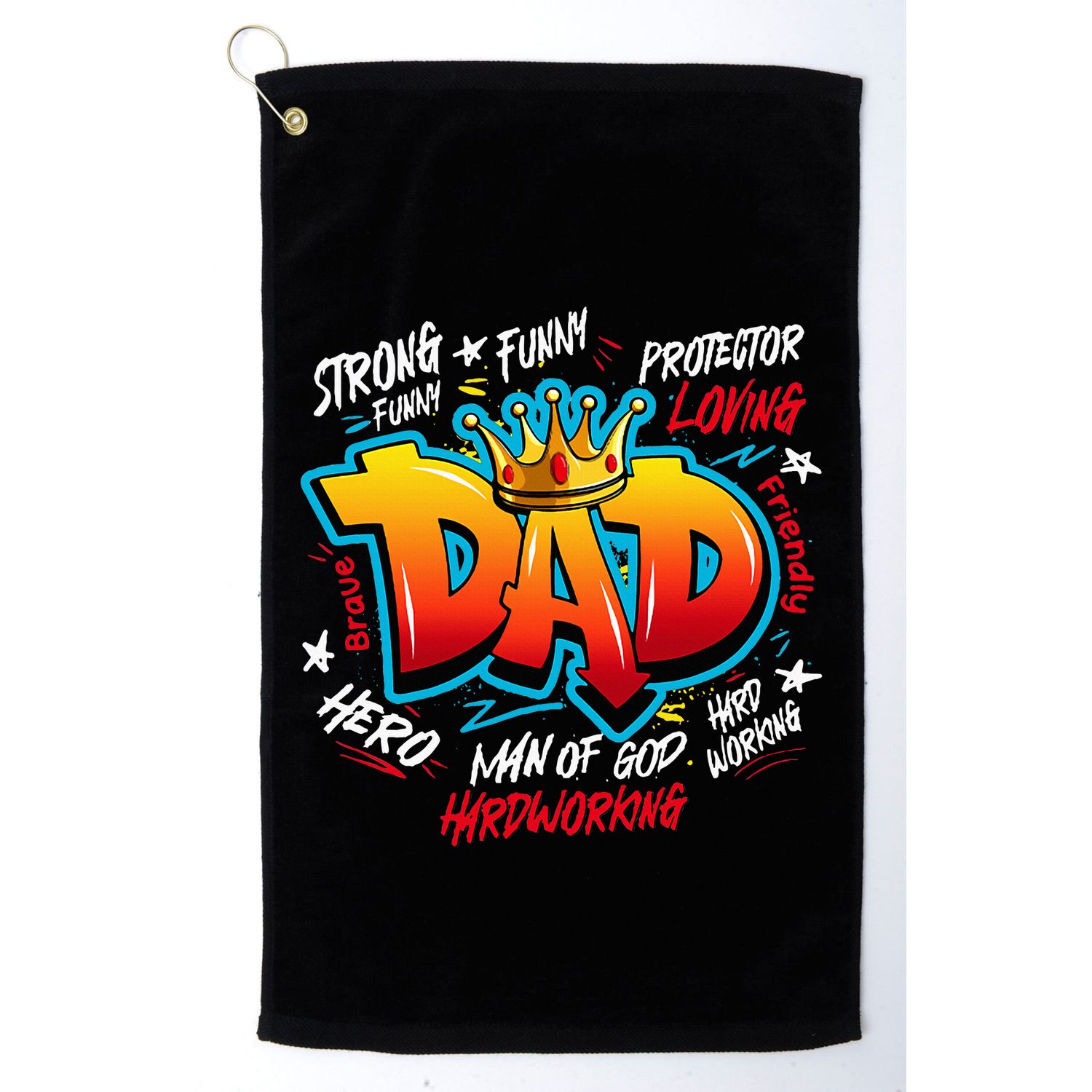 Dad Gifts Gifts For Dad Dad Graffiti Father’S Day Golf Towel