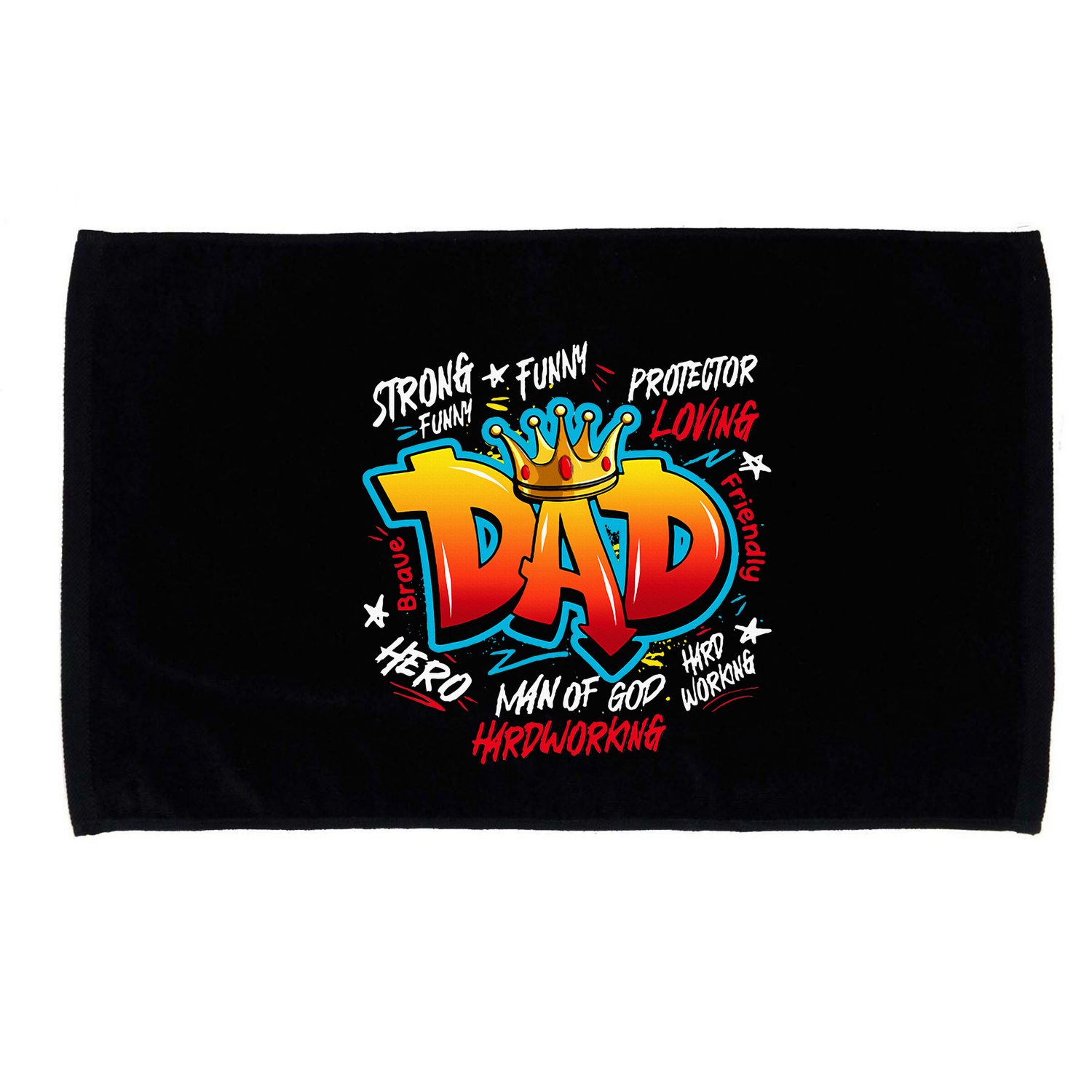 Dad Gifts Gifts For Dad Dad Graffiti Father’S Day Microfiber Hand Towel