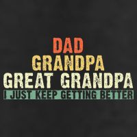 Dad Grandpa Great Grandpa Funny fathers day Great Grandpa 7 Panel Mesh Trucker Snapback Hat