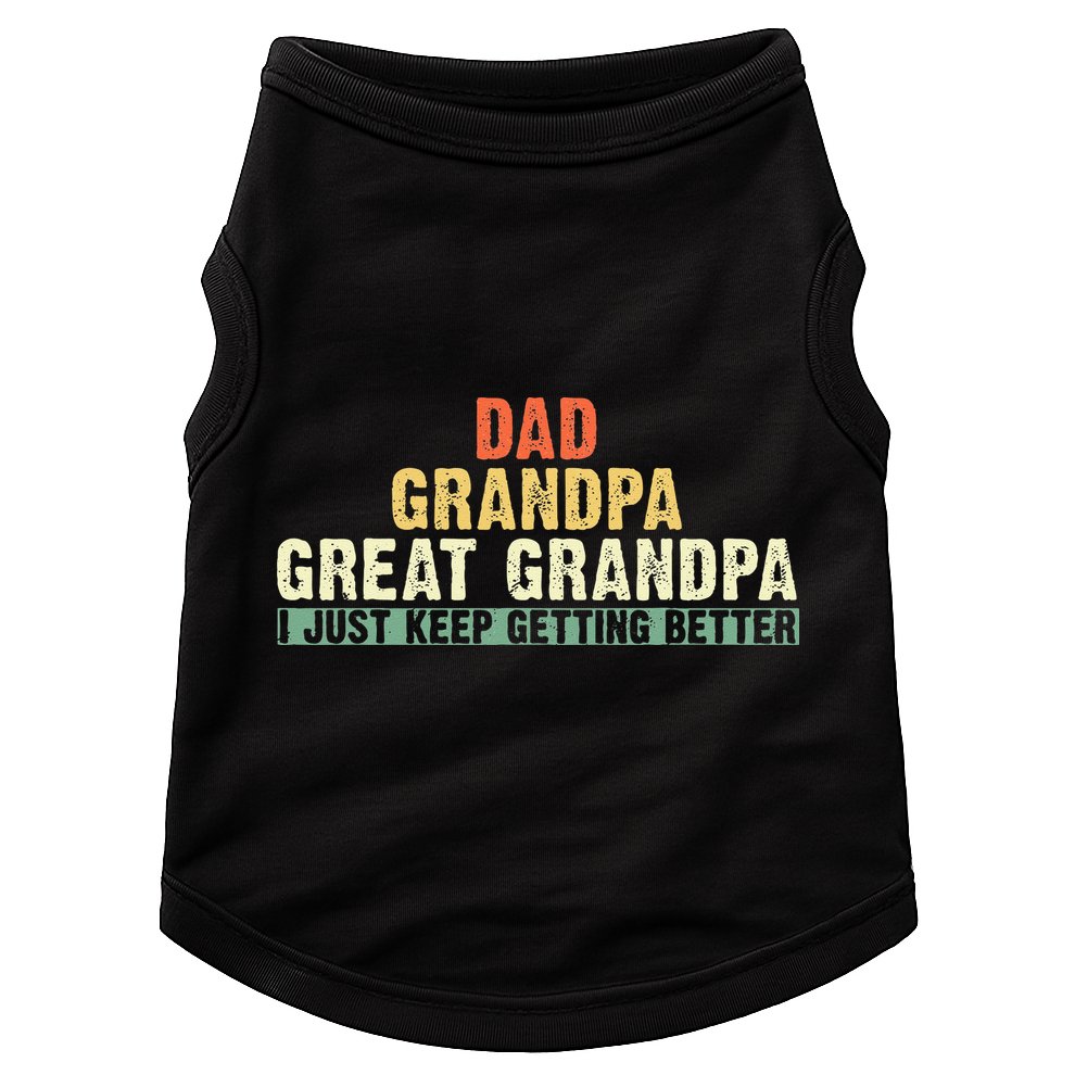 Dad Grandpa Great Grandpa Funny fathers day Great Grandpa Doggie Tank