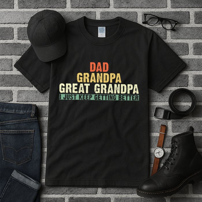 Dad Grandpa Great Grandpa Funny fathers day Great Grandpa Tall T-Shirt