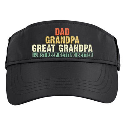 Dad Grandpa Great Grandpa Funny fathers day Great Grandpa Adult Drive Performance Visor