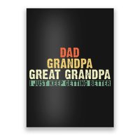 Dad Grandpa Great Grandpa Funny fathers day Great Grandpa Poster