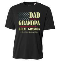 Dad Grandpa Great Grandpa I Just Keep Getting Better Vintage Cooling Performance Crew T-Shirt