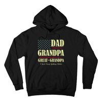 Dad Grandpa Great Grandpa I Just Keep Getting Better Vintage Hoodie