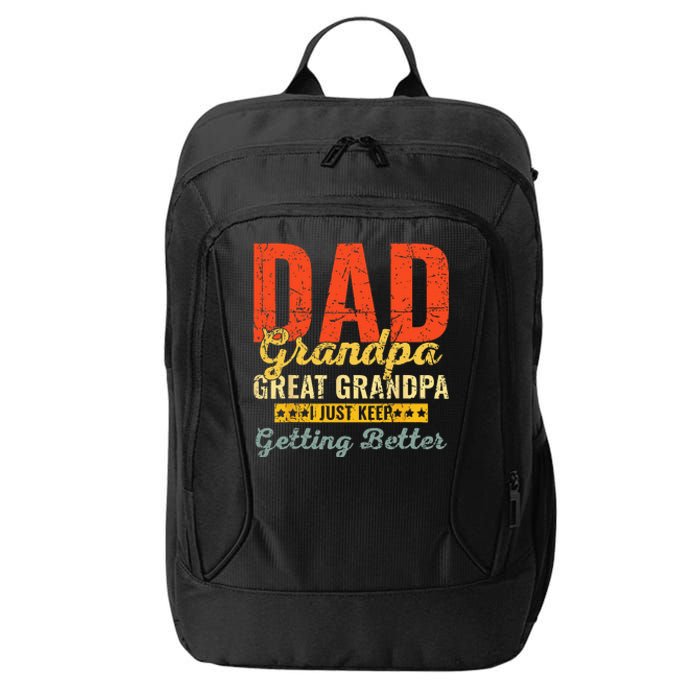 Dad Grandpa Great Grandpa For Fathers Day City Backpack