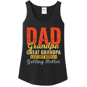 Dad Grandpa Great Grandpa For Fathers Day Ladies Essential Tank