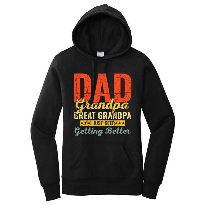 Dad Grandpa Great Grandpa For Fathers Day Women's Pullover Hoodie