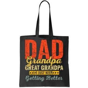 Dad Grandpa Great Grandpa For Fathers Day Tote Bag