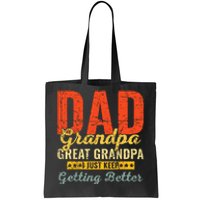 Dad Grandpa Great Grandpa For Fathers Day Tote Bag