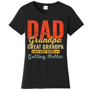 Dad Grandpa Great Grandpa For Fathers Day Women's T-Shirt