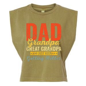 Dad Grandpa Great Grandpa For Fathers Day Garment-Dyed Women's Muscle Tee