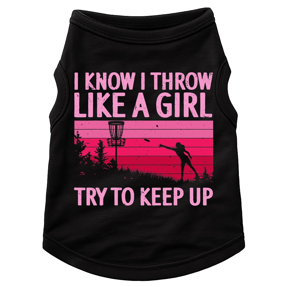Disc Golf Game Of Throws Funny Frisbee Golf Doggie Tank