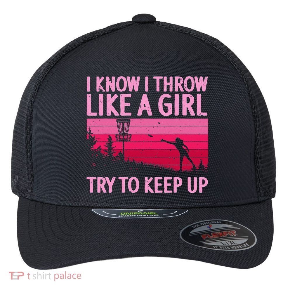 Disc Golf Game Of Throws Funny Frisbee Golf Flexfit Unipanel Trucker Cap