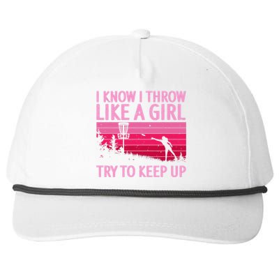 Disc Golf Game Of Throws Funny Frisbee Golf Snapback Five-Panel Rope Hat