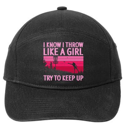 Disc Golf Game Of Throws Funny Frisbee Golf 7-Panel Snapback Hat
