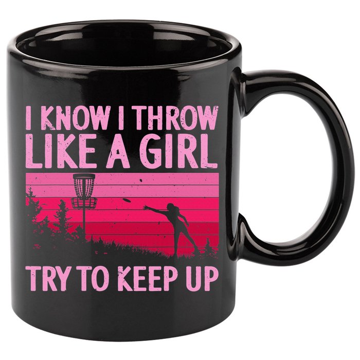 Disc Golf Game Of Throws Funny Frisbee Golf 11oz C Handle Ceramic Mug