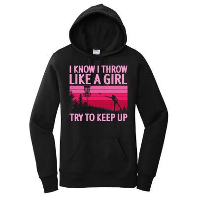 Disc Golf Game Of Throws Funny Frisbee Golf Women's Pullover Hoodie