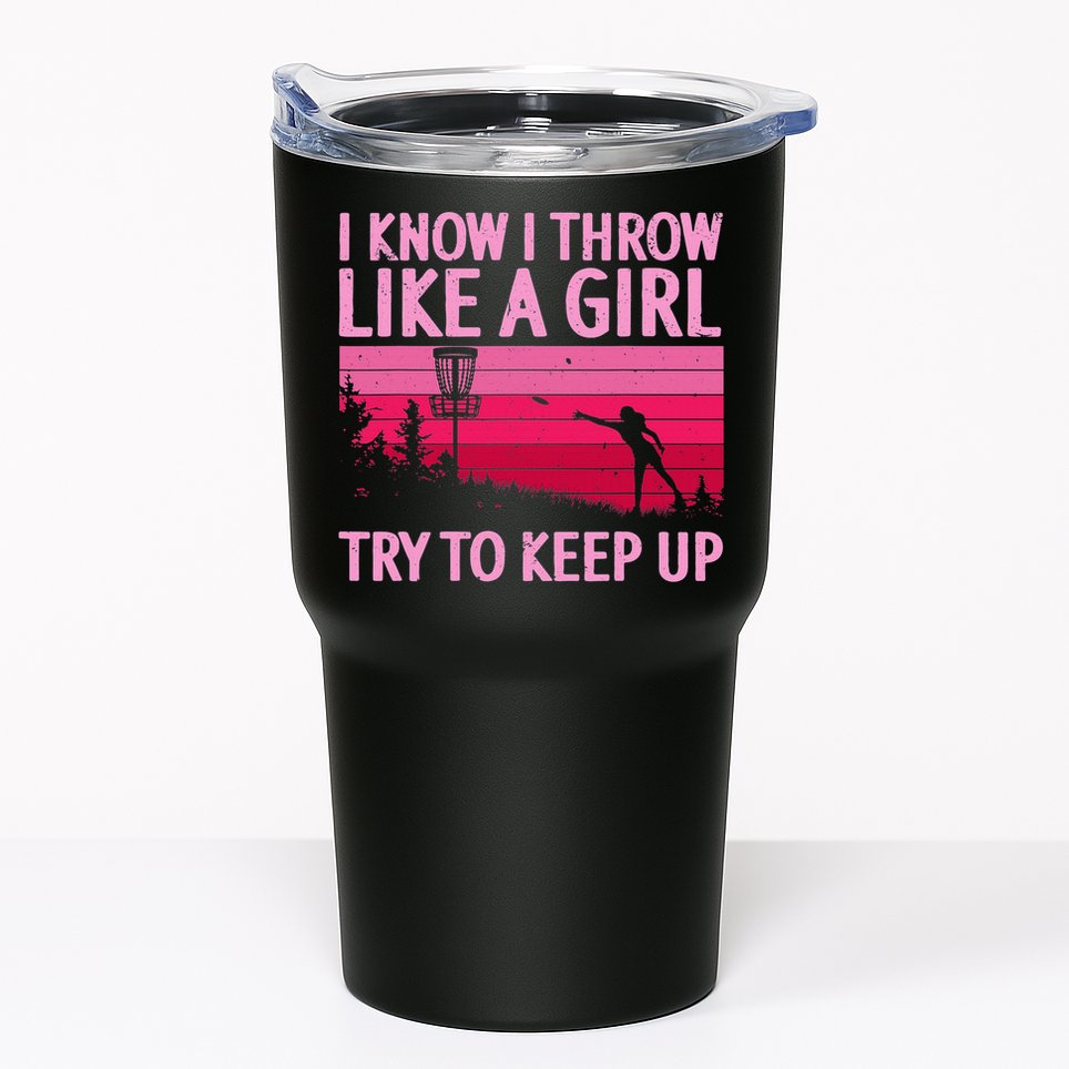 Disc Golf Game Of Throws Funny Frisbee Golf Tumbler