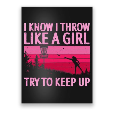 Disc Golf Game Of Throws Funny Frisbee Golf Poster
