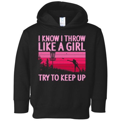 Disc Golf Game Of Throws Funny Frisbee Golf Toddler Hoodie