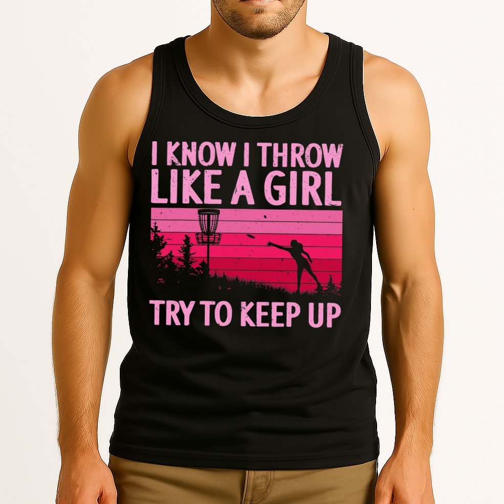 Disc Golf Game Of Throws Funny Frisbee Golf Tank Top