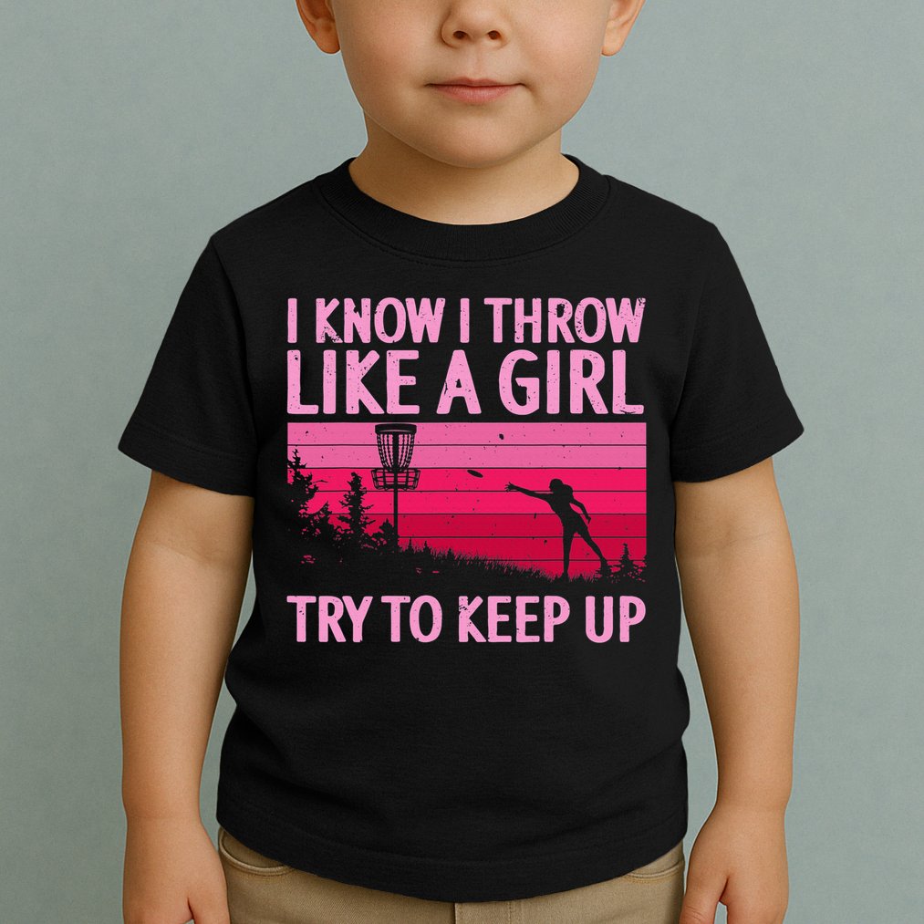 Disc Golf Game Of Throws Funny Frisbee Golf Toddler T-Shirt