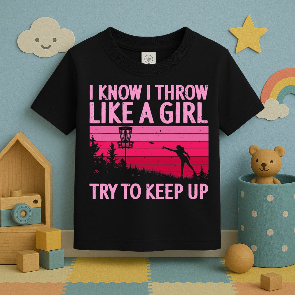 Disc Golf Game Of Throws Funny Frisbee Golf Toddler T-Shirt