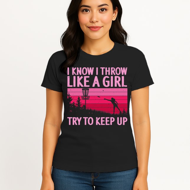 Disc Golf Game Of Throws Funny Frisbee Golf Womens T-Shirt