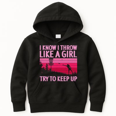 Disc Golf Game Of Throws Funny Frisbee Golf Kids Hoodie