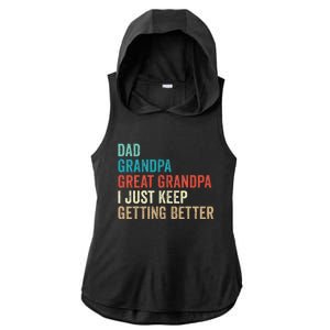 Dad Grandpa Great Grandpa Fathers Day Gift from Grand Ladies PosiCharge Tri-Blend Wicking Draft Hoodie Tank