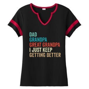 Dad Grandpa Great Grandpa Fathers Day Gift from Grand Ladies Halftime Notch Neck Tee