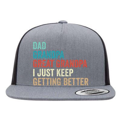 Dad Grandpa Great Grandpa Fathers Day Gift from Grand Flat Bill Trucker Hat