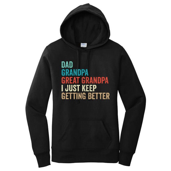 Dad Grandpa Great Grandpa Fathers Day Gift from Grand Women's Pullover Hoodie