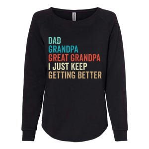 Dad Grandpa Great Grandpa Fathers Day Gift from Grand Womens California Wash Sweatshirt