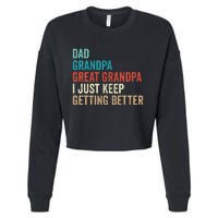 Dad Grandpa Great Grandpa Fathers Day Gift from Grand Cropped Pullover Crew