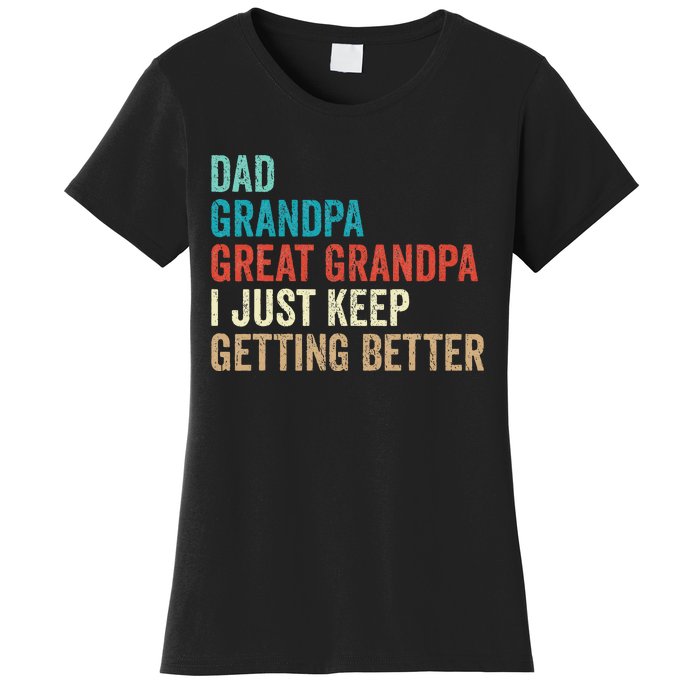 Dad Grandpa Great Grandpa Fathers Day Gift from Grand Women's T-Shirt