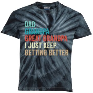 Dad Grandpa Great Grandpa Fathers Day Gift from Grand Kids Tie-Dye T-Shirt