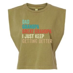 Dad Grandpa Great Grandpa Fathers Day Gift from Grand Garment-Dyed Women's Muscle Tee