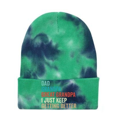 Dad Grandpa Great Grandpa Fathers Day Gift from Grand Tie Dye 12in Knit Beanie