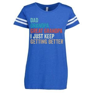 Dad Grandpa Great Grandpa Fathers Day Gift from Grand Enza Ladies Jersey Football T-Shirt