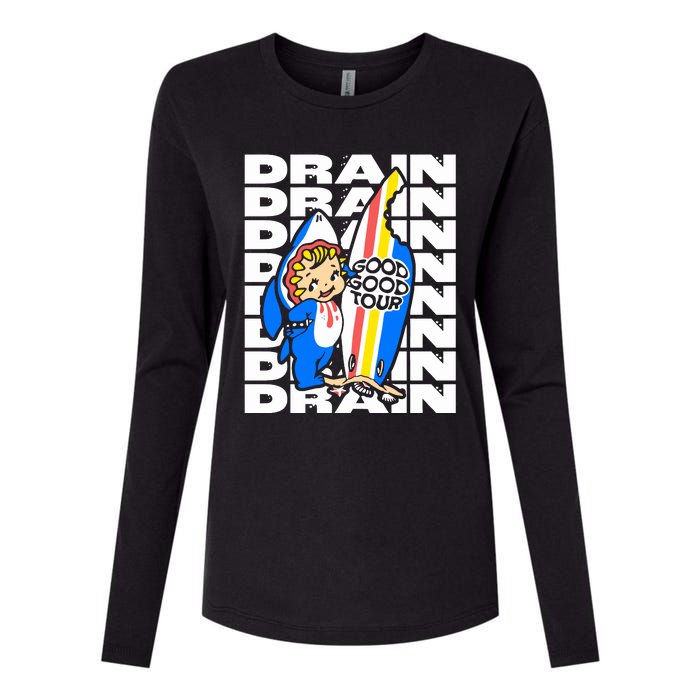 Drain Good Good Womens Cotton Relaxed Long Sleeve T-Shirt