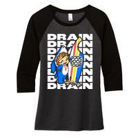 Drain Good Good Women's Tri-Blend 3/4-Sleeve Raglan Shirt