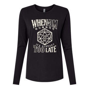 Dungeon GM Game DM Boardgame Master Role Play Womens Cotton Relaxed Long Sleeve T-Shirt