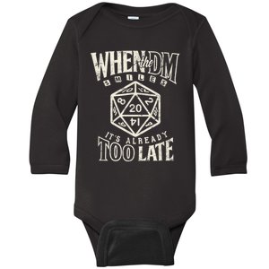 Dungeon GM Game DM Boardgame Master Role Play Baby Long Sleeve Bodysuit